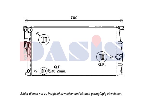 AKS DASIS Radiators, Motora dzesēšanas sistēma 050068N